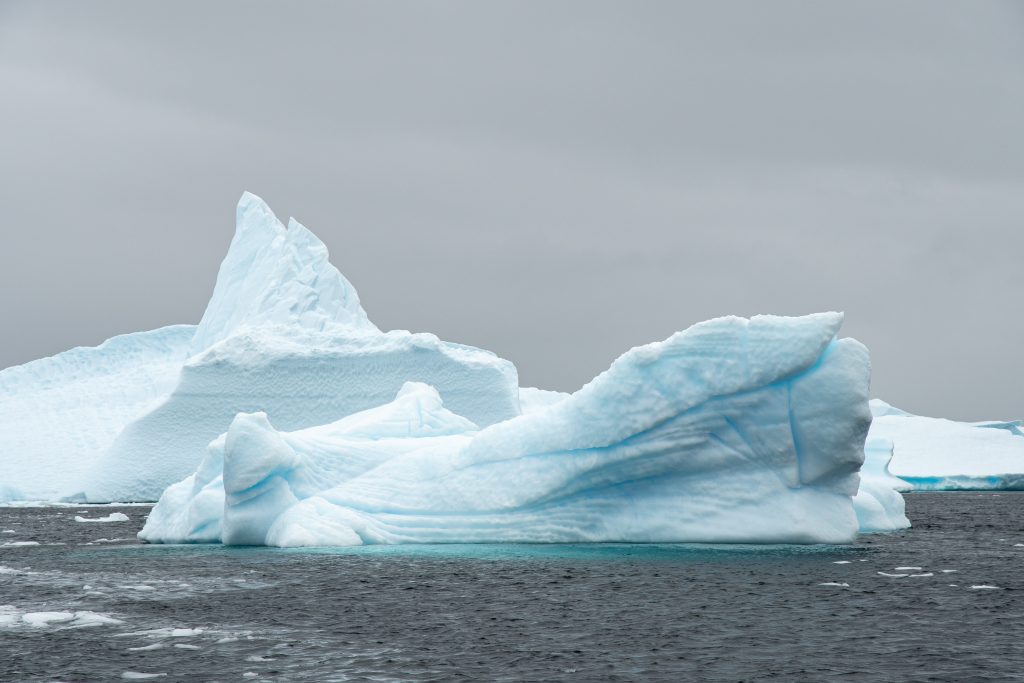 A large iceberg. 