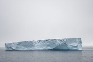 A single tabular iceberg. 